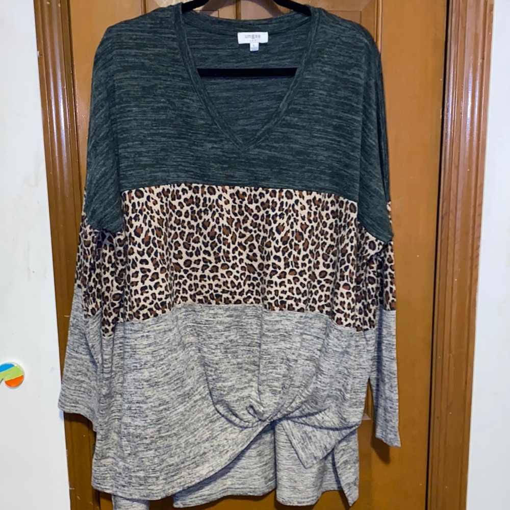 Umgee Color Block Shirt